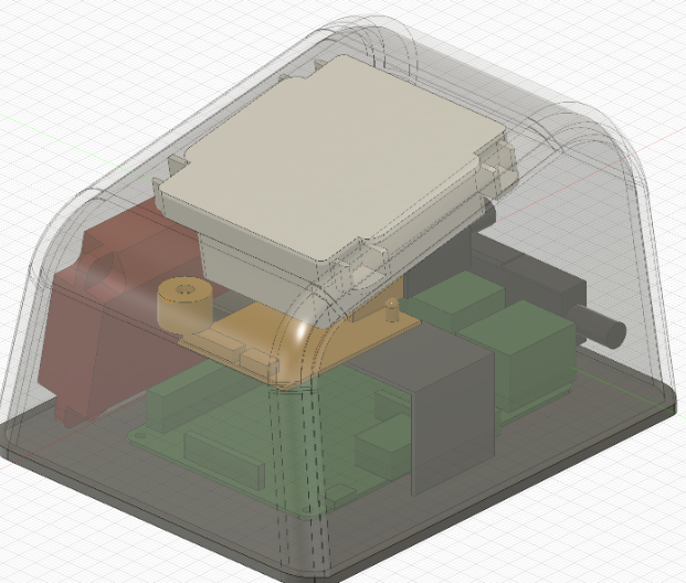 QRリーダー端末の筐体3D CADモデル